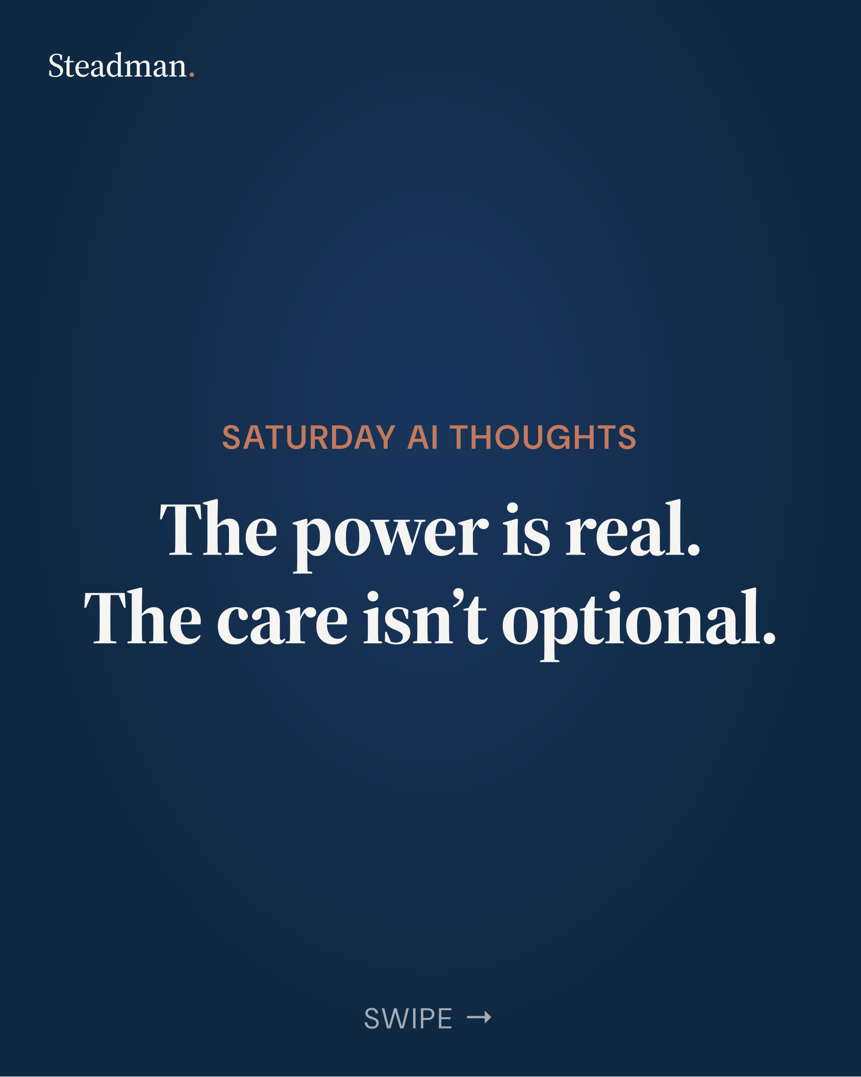 LinkedIn carousel: The power is real. The care isn't optional.