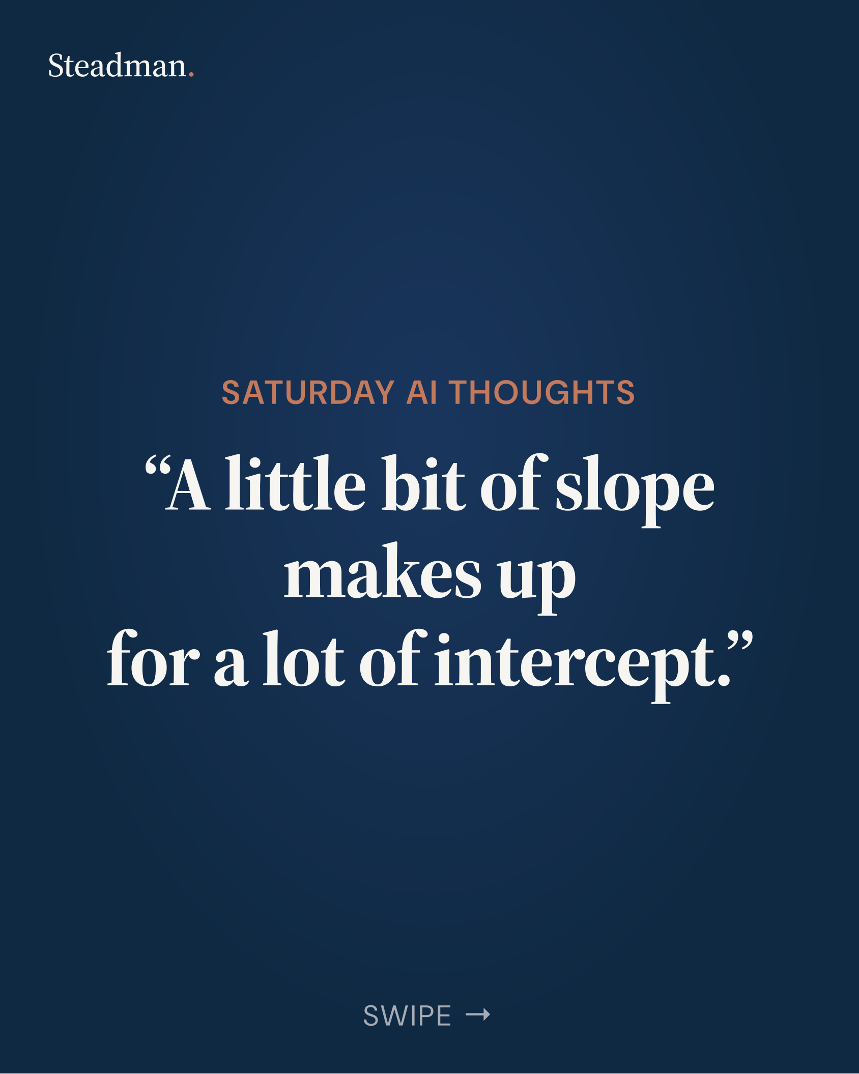 LinkedIn carousel: Reckoning and slope