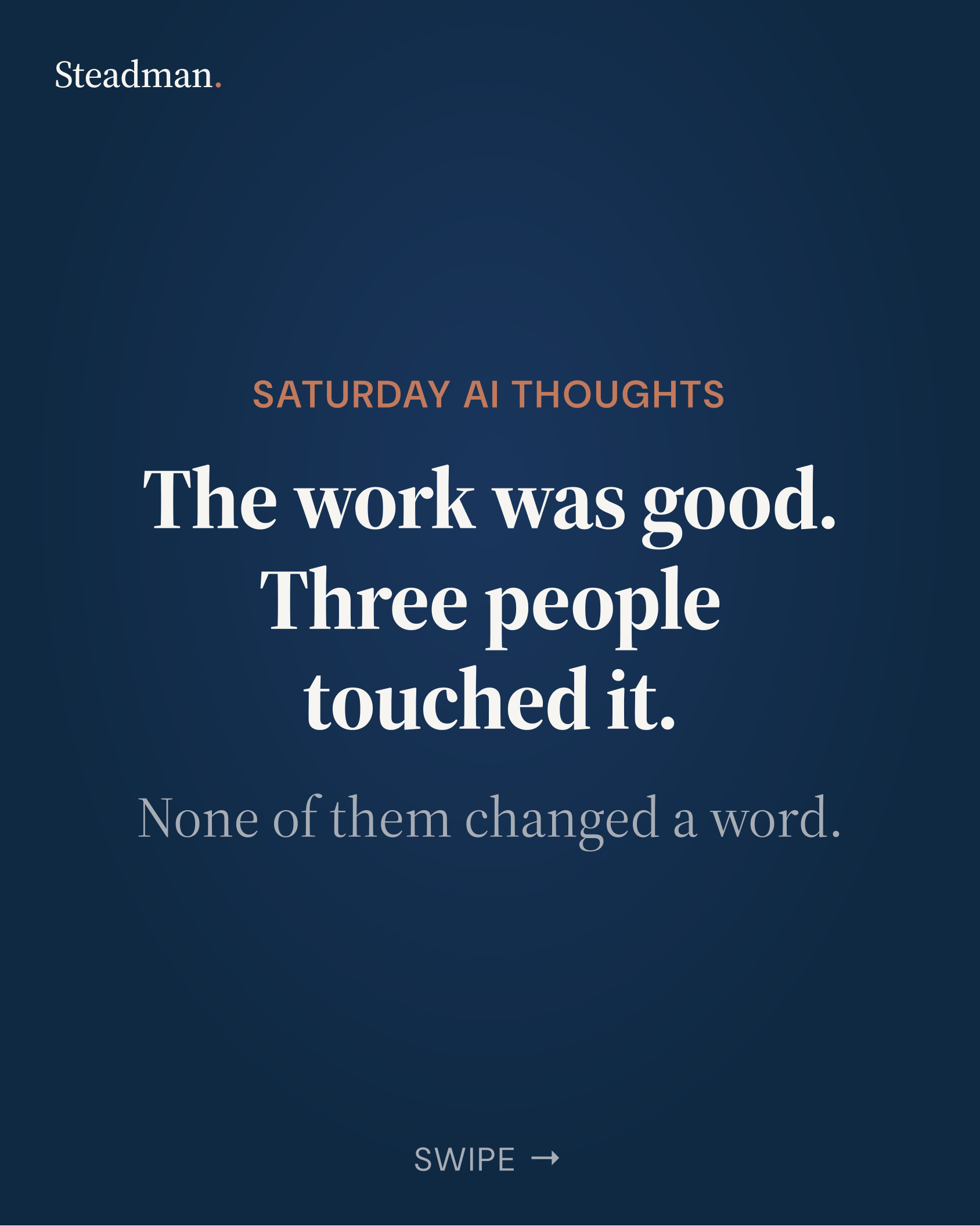 LinkedIn carousel: The system and the surrender