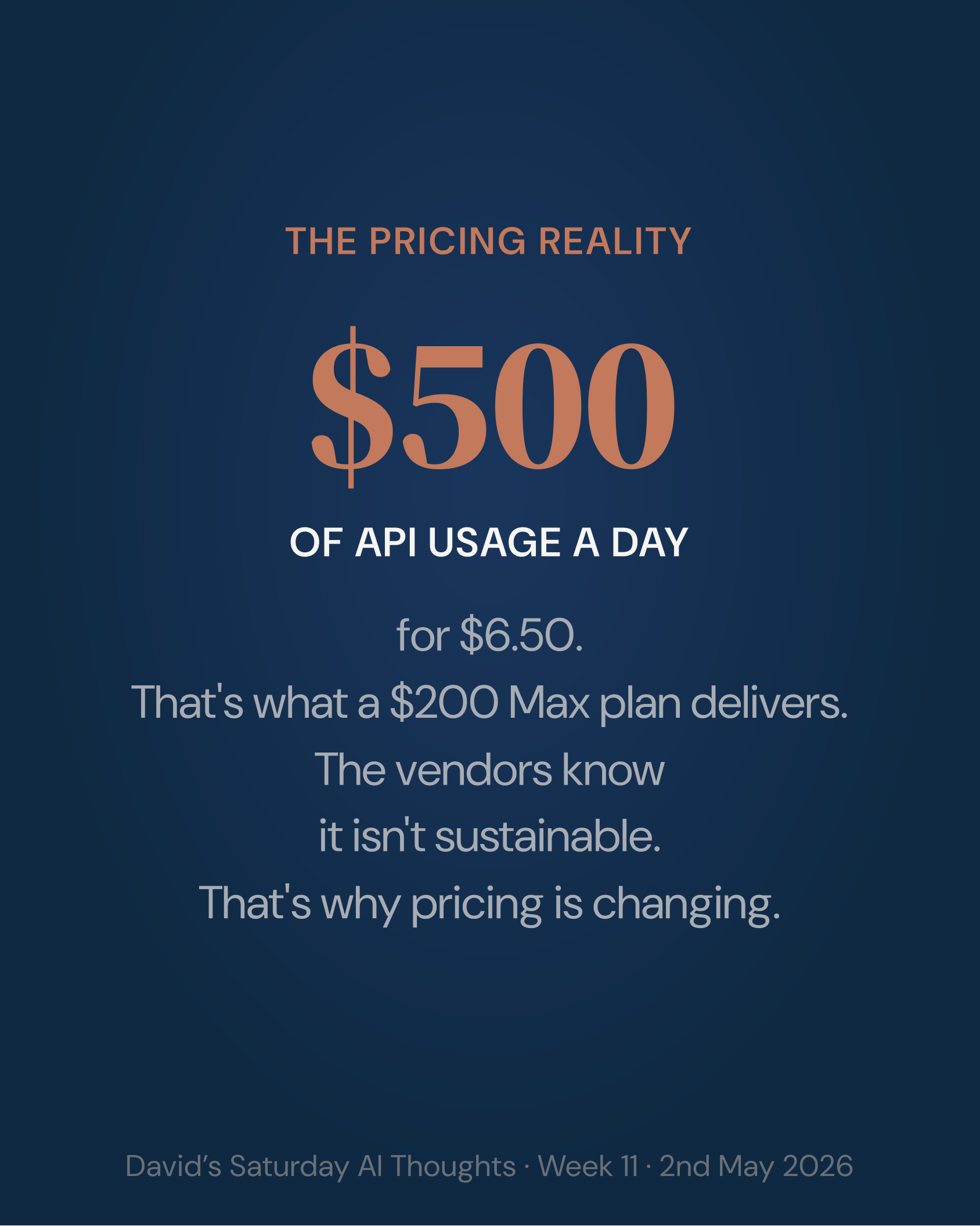 Slide 3: $500 of API for $6.50