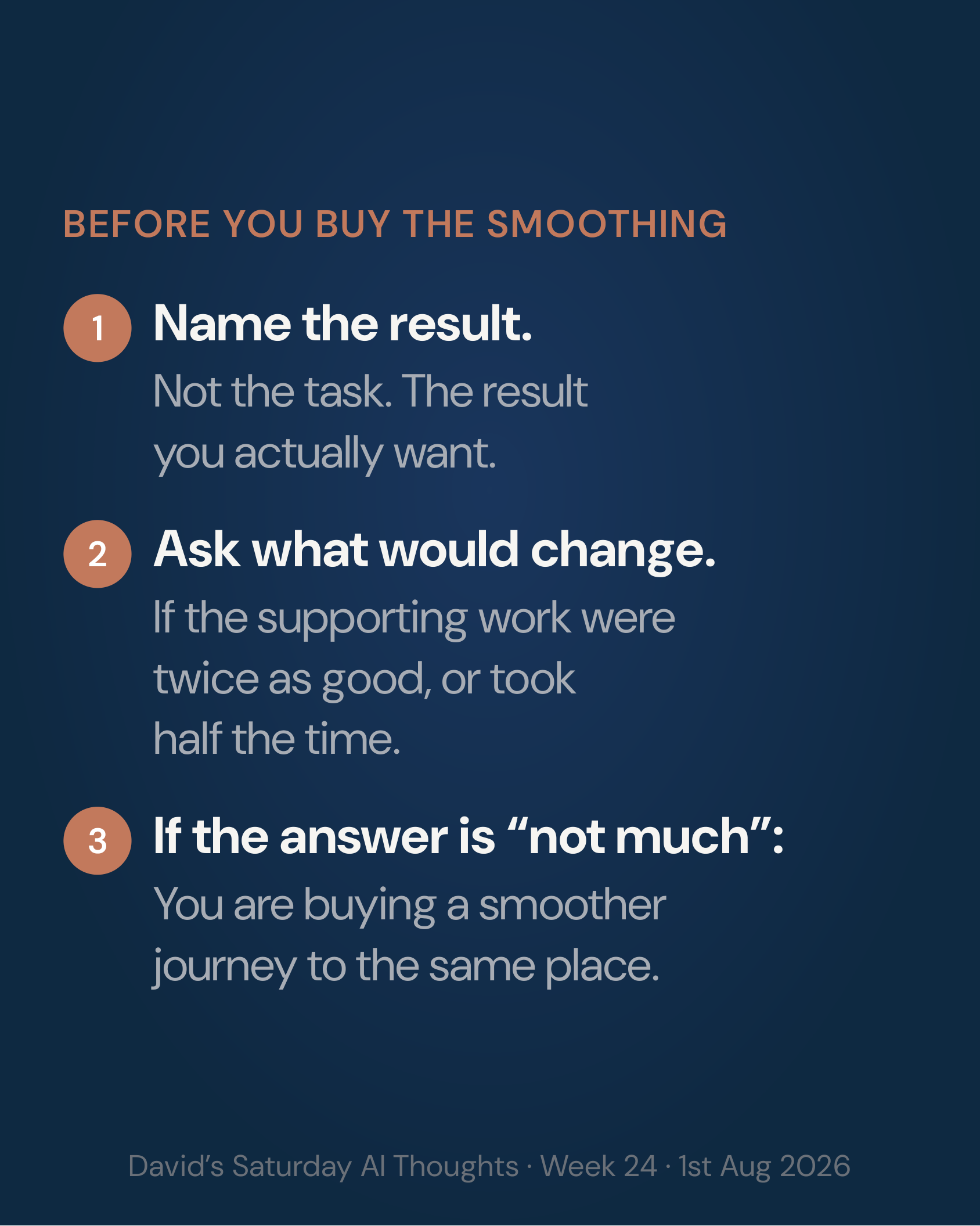 LinkedIn carousel: Smooth enough, slide 8 of 10