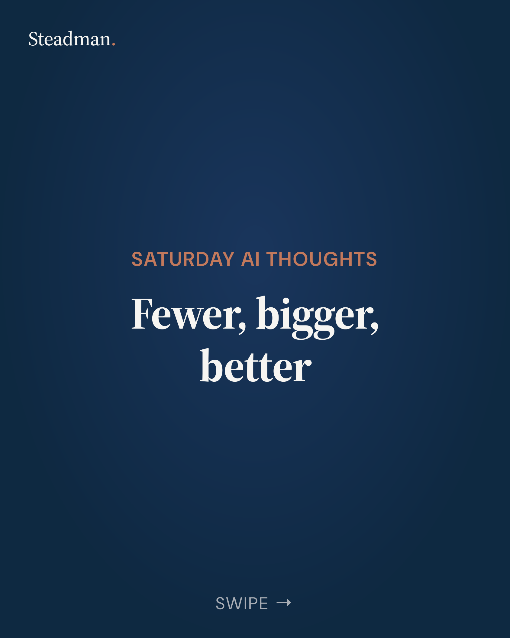 LinkedIn carousel: Fewer, bigger, better