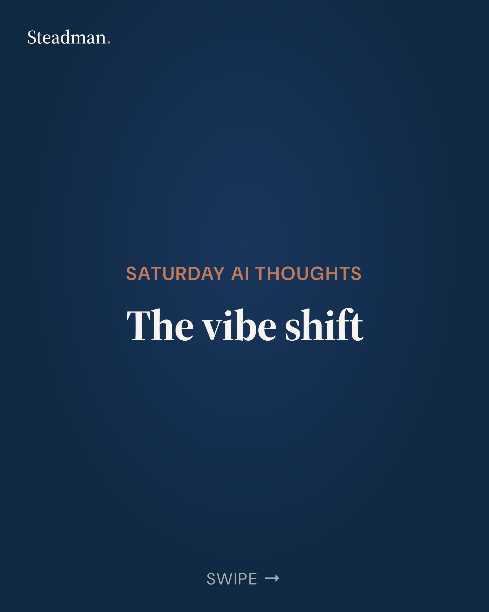 LinkedIn carousel: The vibe shift