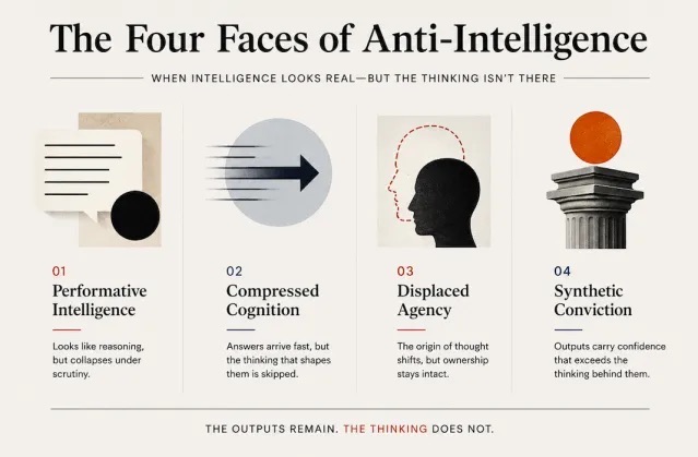The four faces of anti-intelligence